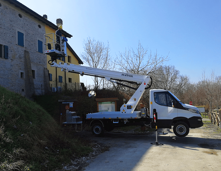 Oil and Steel truck mount extended